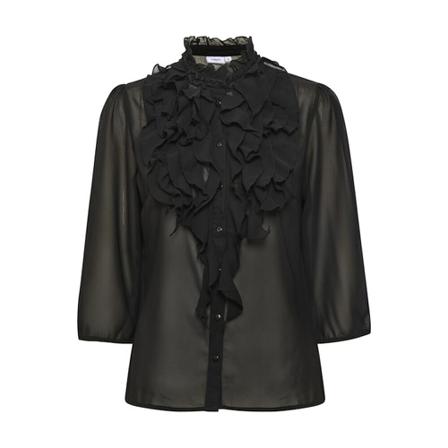 Saint Tropez LiljaSZ 3/4 Shirt Sort, Dame Bluser