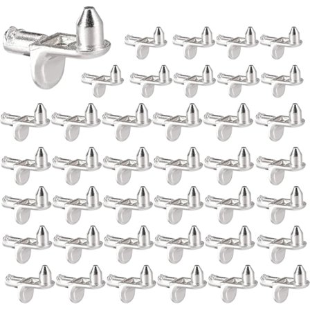 40 stk hyllepinne L-formet hylleholder 5mm for møbler skap Boo