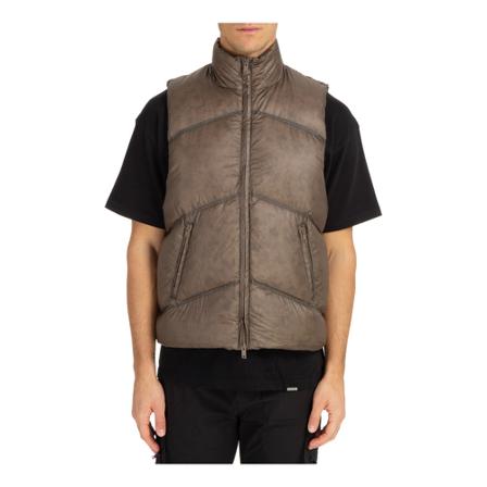 Represent men's nylon waistcoat body warmer Jakke padded Brun, Herre, Størrelse: XL