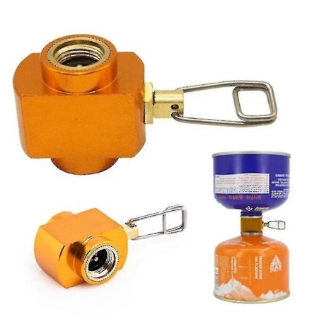 Udendørs Camping Kogeblus Gasopladningskonverteringsadapter Tilbehør Gasfyldningscylinder Cylinder Genopfyldningsadapter Campingudstyr