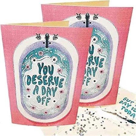 2x Mors Dag Oändlig Mamma, Mamma, Mamma! - Joker Grattis Skämtkort (paljetter + Ljud), Det Ultimata Skämt Mors Dag Kort