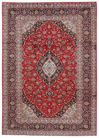 Medaljong Stor Keshan Matta 248X350 Ull