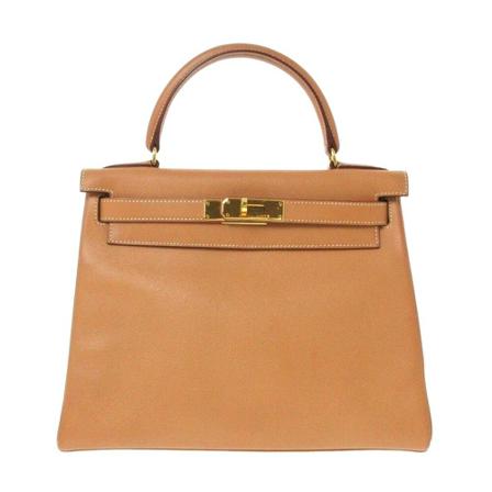 Hermès Vintage HandTass , Bruin , Dames , Maat: ONE Size Vintage Tassen