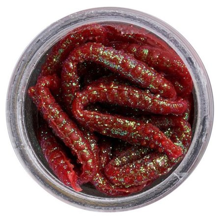 Berkley Power Honey Worm 2,5cm - Red/Scales