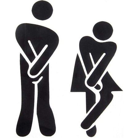 Sztxj Väggdekal - Toalett - Badrum 13cm X 18cm - Liten Dekorativ Panel Toalett Avtagbar Väggdekal