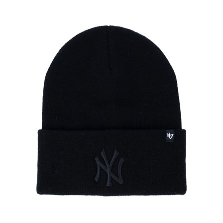 47 Brand - Negro Gorra - New York Yankees Haymaker Black Knit Cuff @ Hatstore