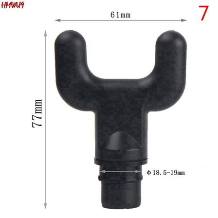 Ny Universal Fascial Massage Hoved Massager Kropsafslapning Massager Udskiftnings Headset