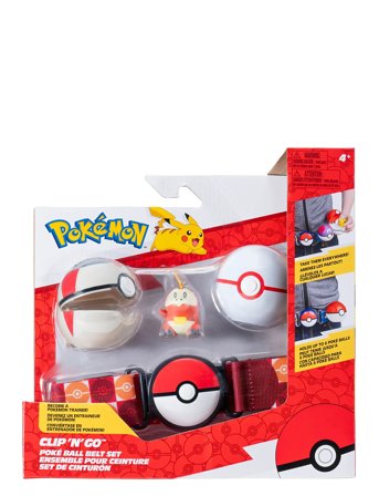 Pokemon Pokemon Clip N Go Belt Set Fuecoco - Red - ONE SIZE