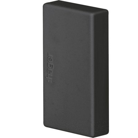 Hager LFF2003569011 Ändstycke för matarkanal, 20x33 mm, Installationsmaterial