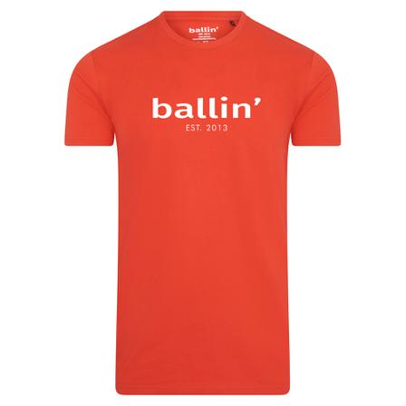 Ballin Est. Tapered Fit Shirt , Rood , Heren , Maat: L