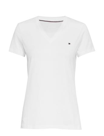 Heritage V-Neck Tee T-shirt Top Hvid Tommy Hilfiger