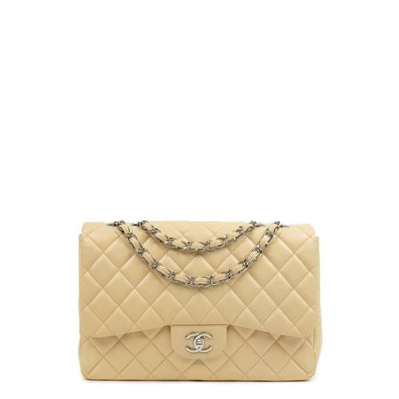 Chanel Vintage, Pre-owned Sac Timeless Beige, Dames, Maat:ONE Size,leer