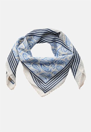 Soyaconcept - Skir, mönstrad sjal - blå / mönstrad - för damer - - Cellbes