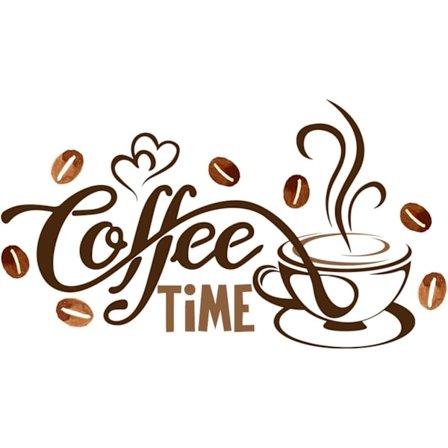 Dekorativa klistermärken, Kaffekoppar och Bönor, Skala och Klistra Tapet, DIY Avtagbar Väggkonst Dekaler Väggposter H