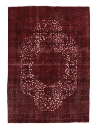 229X320 Tapis Colored Vintage Moderne Noir/Rouge Foncé (Laine, Perse/Iran) Carpetvista