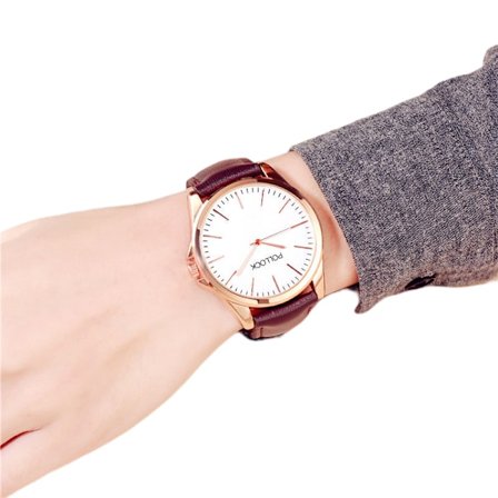 Herrklocka Läderrem Enkelt Företag Mode Herrklocka Semestergåva Present till Pojkvän och Män