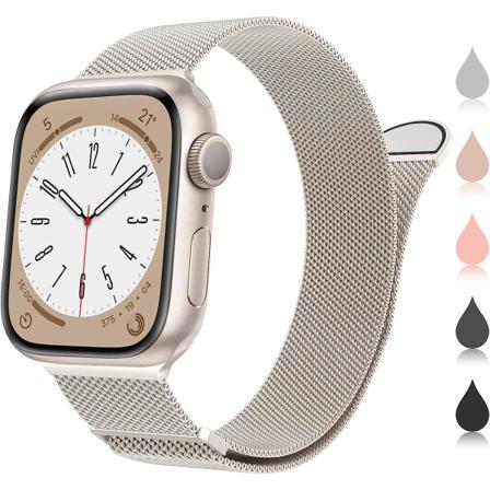 Marge Plus är kompatibel med Apple Watch Band Series Ultra SE 8 7 6 5 4 3 2 1 38mm 40mm 41mm dam- och herrurband.