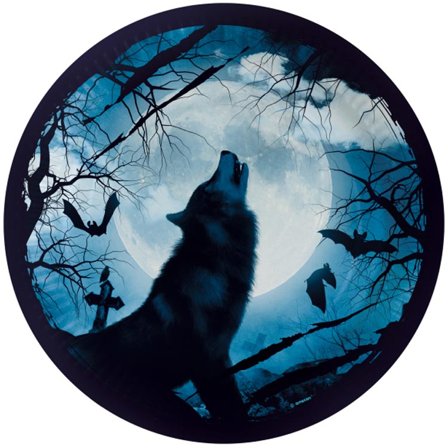 Hemsökt Skog Papperstallrik 8-pack - Halloween Dekoration - Kalaslagret.se
