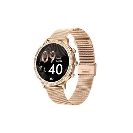 Diamant Smartwatch Dam 1.32 Tum Bluetooth Smartwatch Puls Fitness Tracker