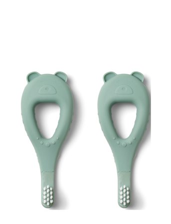 Liewood Janelle Bear Toothbrush 2-Pack - Blue - ONE SIZE