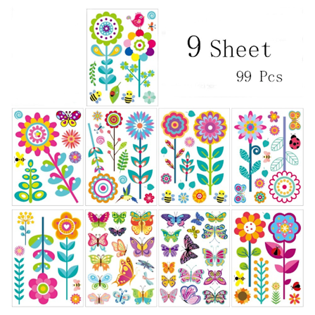 9 ark vindusfolie klistremerker vindusdekorasjoner