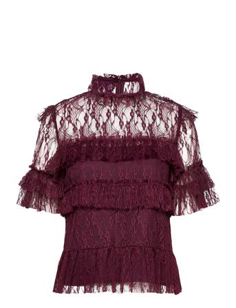 Rachel Blouse Blouses Short-sleeved Lilla By Malina