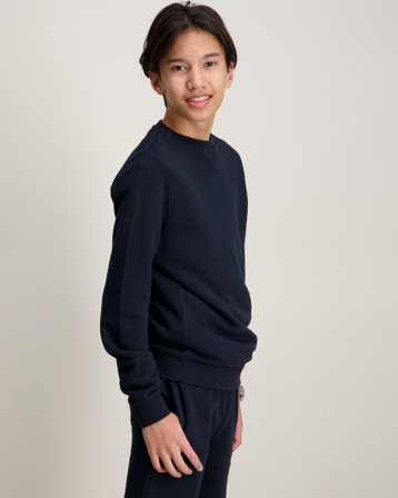Lyle & Scott Tonal Crew Neck Sweatshirt Blauw Truien Jongens - Kids Brand Store