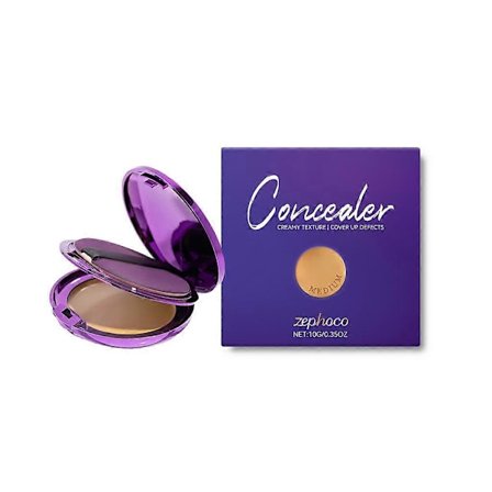 Zephoco naturlig farve concealer palette, ansigtsplet tatovering, concealer, naturlig pasform, svær at fjerne makeup, makeup palette