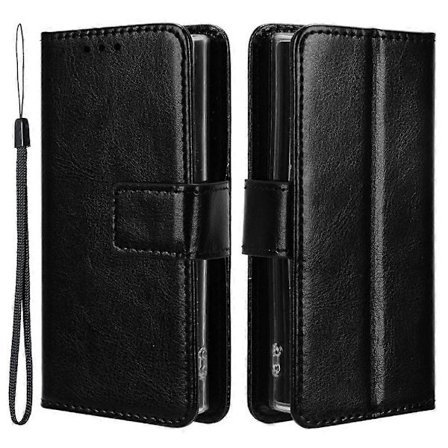 Telefoncover til Nokia 105 4G (2023) Crazy Horse Tekstur PU Læder Anti-drop Wallet Stand Cover (FMY)