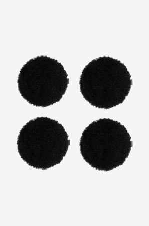 Skinnwille - Istuintyyny pyöreä Curly 4-pack - Musta - Istuintyynyt & pehmusteet - 34 - - Homeroom