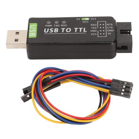 FT232RL USB till TTL-omvandlare med flera skyddskretsar för industriellt bruk Svart