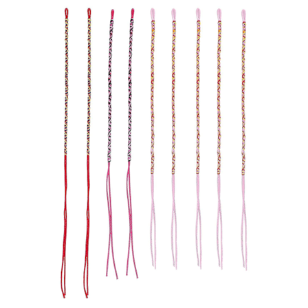 9 st Armband Trådslöjd Handgjorda Etniska Flerfärgade # 4