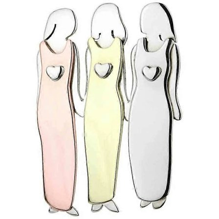 Syster brosch Bästa vän emalj pin