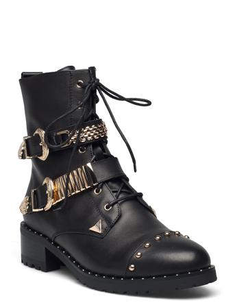 Boot 3.3 Cm Shoes Boots Ankle Boots Laced Boots Musta Sofie Schnoor
