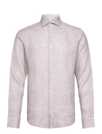 Bs Toledo Casual Modern Fit Shirt Tops Shirts Linen Shirts Pink Bruun & Stengade