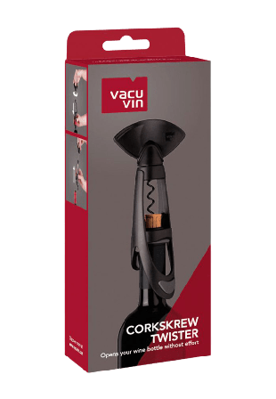 Vacu Vin Twister Korkskruv Giftpack Köksredskap Svart 19,6x7,5x5cm