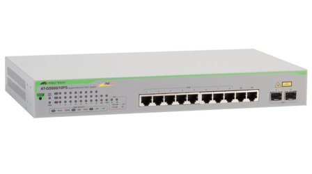 Allied Telesis AT GS950/10PS V2 - switch - 8 porter - smart - rackmonterbar