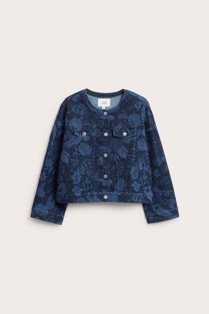 Kappahl | Jeansjakke med mønster Denim 2XL | Denim