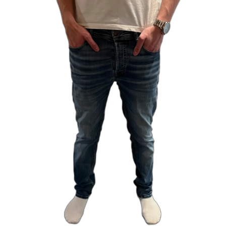 Jack & Jones Slim Straight jeans blå