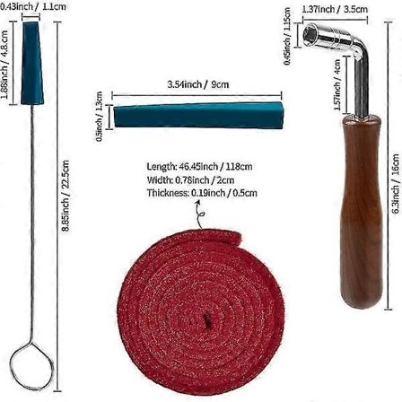 Pianon virityssarja, ammattimainen pianon virityssarja sisältää viritysavaimen, vaimennusnauhan, Mu