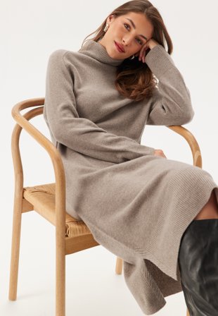 GANT Herringbone Detail Rollneck Dr Klær