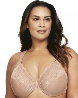 Bøjle-BH Frontlukket Brun - H100 - Glamorise