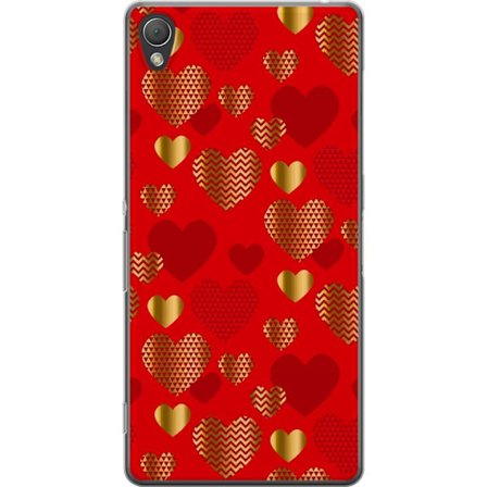 Yhteensopiva Puhelinkuori Sony Sony Xperia Z3 GoldenHearts