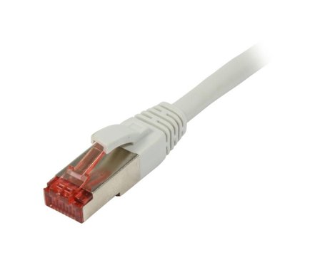 SYNERGY Patchkabel RJ45, CAT6 250Mhz, 0,15m grau, S-STP(S/FTP),TPE(Superflex), Synergy 21,