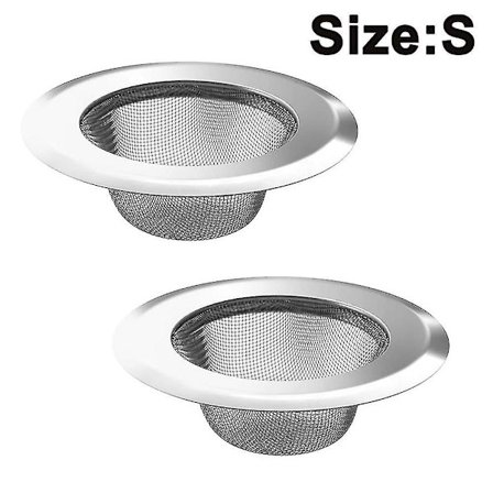2 Pack Kitchen Sink Strainer, Stainless Steel Drain Filter Strainer, Anti Clogging Sink