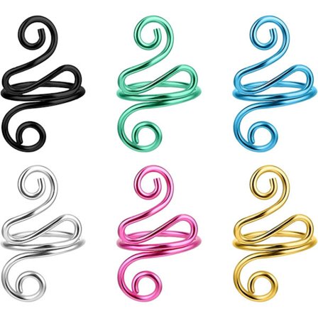 6 st justerbara virknålsringar handgjorda virknålsringar finger virknålsringar garn spänningskontroll ring tillbehör