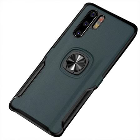 Elegant Praktiskt Skal Med Ringhållare - Huawei P30 Pro Petrol