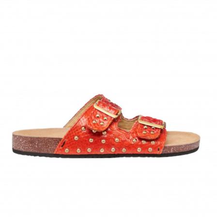 Claris Virot, Flip Flops & Sliders Rood, Dames, Maat:38 EU