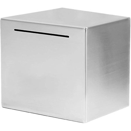 Turvallinen säästölipas, suuri kapasiteetti ruostumattomasta teräksestä valmistettu kolikkopurkki säästölipas, aikuisille