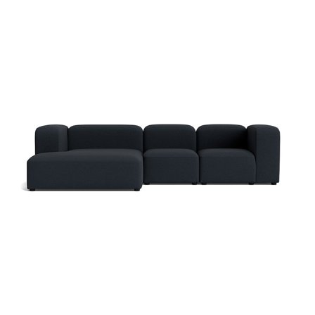 Milo chaiselong sofa, venstrevendt | 300cm - Loop Mørkeblå - 300x170x72 - Sofa, chaiselong